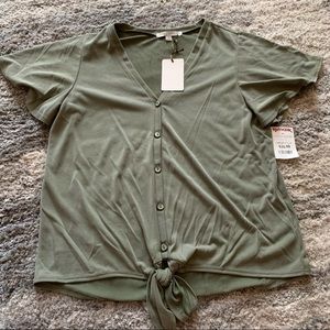 Soft army green blouse Size Small